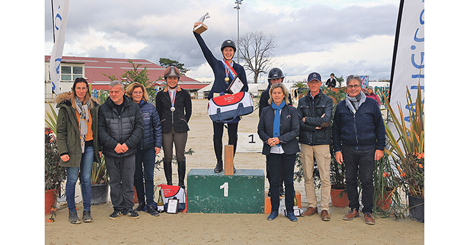 Amateur 1 : 1. Juliette Bailet Burnet/Big Up de Lafiogere (CRE Auvergne-Rhône-Alpes); 2. Clementine Tatinclaux/Rouet du Rouet*Bois Margot (CRE Auvergne-Rhône-Alpes); 3. Victoire Vanhaverbeke/Daminka Marine (CRE Nouvelle-Aquitaine)