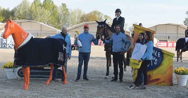 Victoire de Regis Albrand et Jilke Vddonkhoeve dans le Grand Prix AmateurElite Trophée des Rois à 1m25