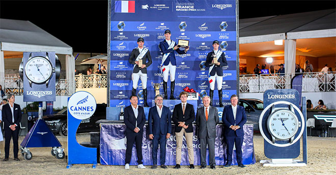 Podium du Longines Global Champions Tour - Grand Prix de Cannes presented by Volvo Groupe Cavallari (© LGCT)