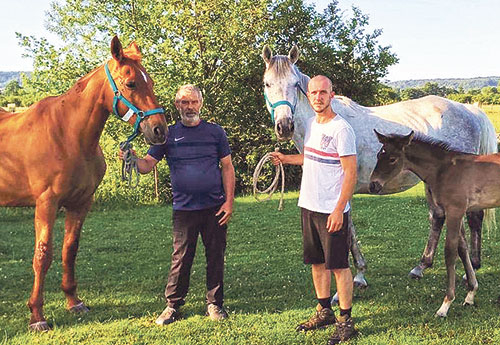 Pascal et Jimmy Louis à Beaufort-sur-Argonne (© F.P.)