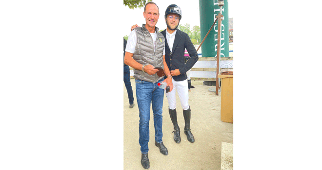 Les Schillewaert père et fils avant d'aborder l'épreuve Amateur Élite jeunes (photo ER)