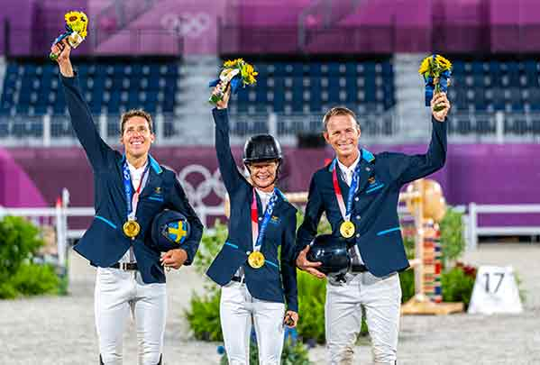 Le trio suédois olympique (©FEI)