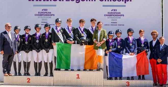 Podium par équipes de concours complet (© DR/Mariusz Chmieliński Strzegom Horse Trials)﻿