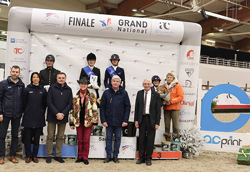 Podium Dressage Finale (© FFE/PSV)