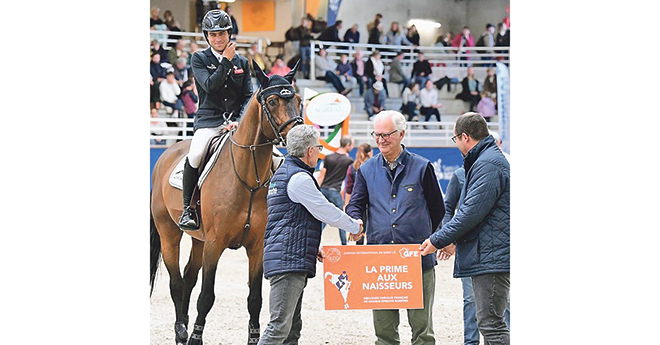 Bernard Lecourtois touche la prime aux naisseurs pour Catchar Mail (© Pixels Events)