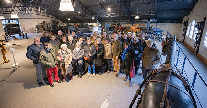 Une journée qui se termine par la visite de la collection saumuroise de Bouvet-Ladubay (© MGPY)