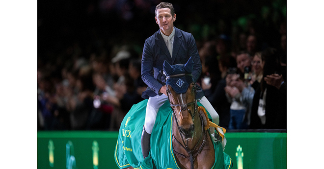 McLain Ward et HH Azur entretiennent le rêve du Rolex Grand Slam (© Rolex Grand Slam / Thomas Lovelock)