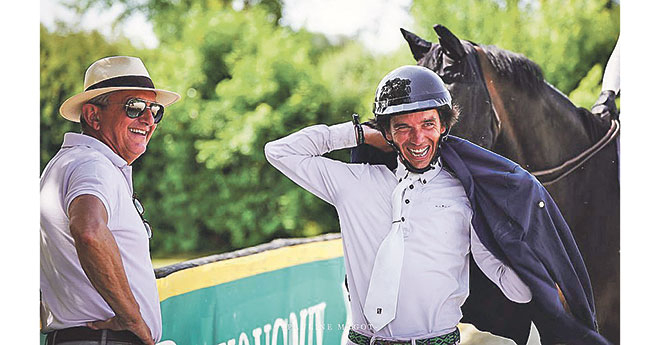 7 ans : Robin Le Squeren, ici avec Jean Maurice Bonneau gagne les 7 ans avec Giorgio d’Ellipse (© Ecuries d’Ellipse)