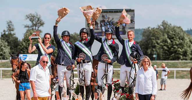 Podium de l’Equipe de France à Avenches (©Soraya Exquis Photographie)