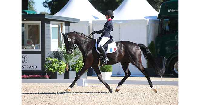 Chiara Zenati et Swing Royal*IFCE médaillés d’argent Freestyle Grade III (©FFE-PSV