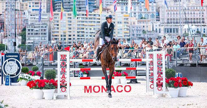 Julien Epaillard et Donatello d'Auge à Monaco en juillet dernier (©LCGT)