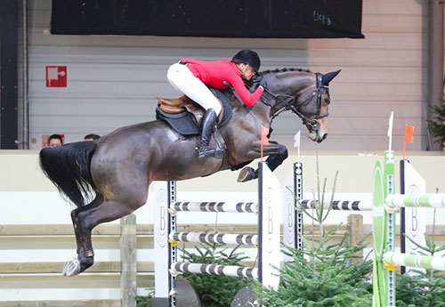 Nathalie Mack/Baccara de l'Aubépine, 1re dans le CSI 2* (© ER)