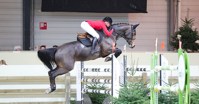 Nathalie Mack/Baccara de l'Aubépine, 1re dans le CSI 2* (© ER)