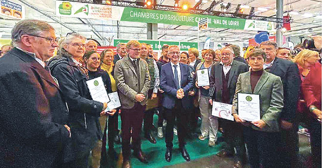 Remise des labels avec Marc Fesneau, Ministre de l’agriculture et de l’alimentation et François Bonneau Président de la Région Centre-Val de Loire