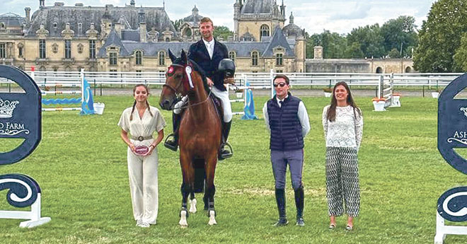 Ici à Chantilly, Gino du Ventel avait raflé une victoire  et une 3e place dans les deux épreuves CSIY 7-8 ans  sous la selle d’Alexis.