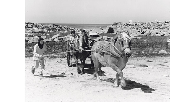 François Le Verge, goémonier (© Archives Route Trait Breizh)