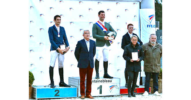 Le podium : 1. Alexandre Fontanelle; 2. Mathieu Noirot; 3. Lucas Fournier (© ER)