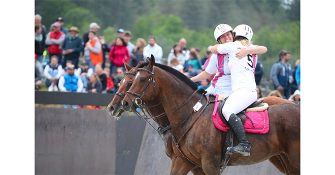 Coupe de France féminine de horse-ball au Grand Tournoi 2023 (© FFE/Maindru)