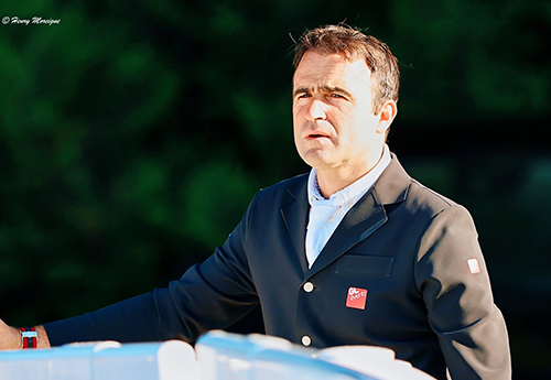 Olivier Perreau, fraîchement sélectionné, se livre au CSI2* de Vichy (Photo Henry Moreigne)